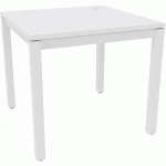 BUREAU DROIT X4 100CM BLANC / PIED BLANC - QUADRIFOGLIO
