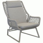 FAUTEUIL LOUNGE CLUB - GRIS CLAIR - PROLOISIRS