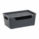 LOT DE 6 - BOÎTE DE RANGEMENT POLYPROPYLÈNE 4,22 L CEP BELLA GRIS