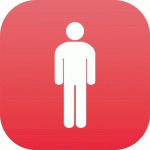 PLAQUE EN DRAPEAU PLEXI - HOMME - ROUGE