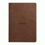 RHODIARAMA PIQÛRE A5 LIGNÉ 64 PAGES, PAPIER 90G - CHOCOLAT