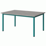 TABLE MALIBU 120X80 T3 4P STRA ABS BÉTON F186/BLEU 5018