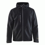 VESTE SOFTSHELL À CAPUCHE NOIR/ARGENT TAILLE L - BLAKLADER