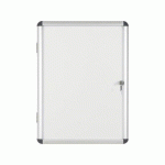 VITRINE INTÉRIEURE ACIER LAQUÉ PORTE BATTANTE CADRE ALUMINIUM BI-OFFICE ENCLORE - 4 FEUILLES