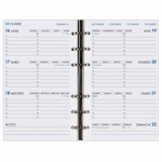 AGENDA MODERNE - RECHARGE ORGANISEUR - 2026 - INT 2021 - HEBDOPLAN - SEMAINIER HORIZONTAL - MULTILINGUE - 12 MOIS DE JANV À DÉC. - 8,7X15,3 CM - TRANCHE DORÉE
