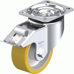 BLICKLE - ROULETTE PIVOTANTE À FREIN Ø 100MM BANDAGE POLYURÉTHANE PU 350KG - LK-ALTH 100K-1-FI
