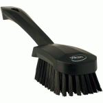 BROSSE À MAIN MANCHE COURT 270 MM DUR NOIR - VIKAN