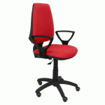 CHAISE DE BUREAU ELCHE - ACCOUDOIRS FIXES - ROUGE