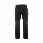 PANTALON DE TRAVAIL MAINTENANCE STRETCH 4D NOIR/ROUGE C46 - BLAKLADER