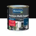 PEINTURE MULTI-SUPPORTS APPLICATION EXTÉRIEUR NOIR RAL 9005 0,5L BLANCHON