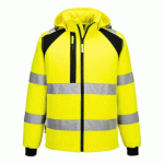 PORTWEST CD809 WX2 SOFTSHELL DOUBLÉ (2L) JAUNE/NOIR - TAILLE L