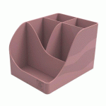 POT À CRAYONS EXACOMPTA PEN-WAVE COULEUR ROSE PASTEL