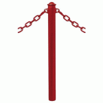 POTELET PROVINCE Ø76 MM CHAINES 2 ANNEAUX AGORA ROUGE 3004 - PROCITY