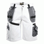 SHORT PEINTRE X1500 BLANC/GRIS TAILLE 44 - BLAKLADER