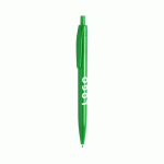 STYLO BILLE RÉTRACTABLE UNI PUBLICITAIRE VERT - MARQUAGE 1 COULEUR