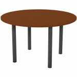 TABLE AZARI 4 PIEDS Ø 100 1317 MERISIER/ANTHRACITE - SIMMOB