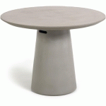 TABLE RONDE DE JARDIN ITAI EN CIMENT Ø 120 CM - GRIS - KAVE HOME