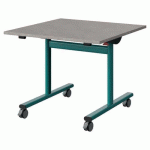 TABLE MALIBU RAB. 80X80 T4 DL STRA ABS BÉTON F186/BLEU 5018