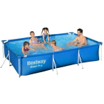 BESTWAY - STEEL PRO 300X201X66 CM - PISCINE SANS POMPE - PISCINE TUBULAIRE - RECTANGULAIRE - BLEU - BLUE