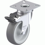 BLICKLE - ROULETTE PIVOTANTE À FREIN Ø 75MM BANDAGE CAOUTCHOUC TPE 75KG - LPA-TPA 75G-FI
