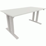 BUREAU RÉGLABLE HEAVY DUTY DOUBLE - 1530 MM - BLANC - ACTIFORCE