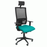 CHAISE DE BUREAU HORNA AVEC TÊTIÈRE - VERT CLAIR