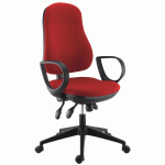 FAUTEUIL DE BUREAU FREZIO ACCOUDOIRS FIXES COLORIS ROUGE - MANUTAN COLLECTIVITÉS