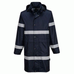 LOT DE 2 - PORTWEST F437 VESTE DE PLUIE IONA 100CM MARINE - TAILLE 5XL