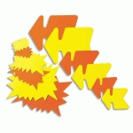 ETIQUETTE SYMBOLE 'FLÈCHE', 120 X 160 MM - LOT DE 2