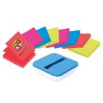 POST-IT® DÉVIDOIR ET BLOC DE NOTES ADHÉSIVES BLUE BOX - 76 X 76 MM - COULEUR ASSORTIS