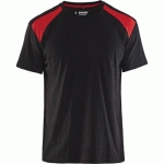 T-SHIRT NOIR/ROUGE TAILLE XS - BLAKLADER