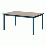 TABLE MALIBU 120X80 T2 4P STRA ANTIB ACACIA/NOIR BLEU 5025