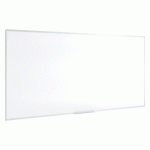 TABLEAU BLANC MAGNÉTIQUE AYDA BI-OFFICE, SURFACE EN ACIER CÉRAMIQUE, CADRE EN ALUMINIUM, 200 X 100 CM