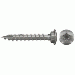 VIS POUR PIEDS DE POTEAUX EN INOX A2 À TÊTE RONDE 7X40 MM - PAR 50 FISCHER