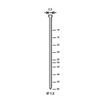 10 000 FINETTES MINIBRADS INOX EN BANDE D. 1,2/2,2 X L. 15 MM J-15 - 6J-169 ALSAFIX