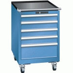 ARMOIRE BLEU CAP. 564X572X890 AVEC 5 TIR. 75KG _ 14.249.040 - LISTA