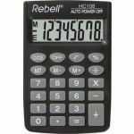 CALCULATRICE DE POCHE HC 108, NOIR - LOT DE 7