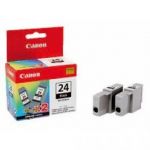 CANON LOT DE 2 RECHARGES D ENCRE NOIRES REF BCI-24BK POUR I320/S200/300