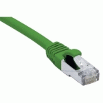 CORDON RJ45 CATÉGORIE 6A F/UTP LSOH SNAGLESS VERT - 15 M