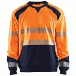 SWEAT HAUTE-VISIBILITÉ ORANGE FLUORESCENT/MARINE TAILLE XS - BLAKLADER