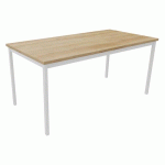 TABLE DE RÉUNION TREFF 160 X 80 CHÊNE VIEILLI/ BLANC