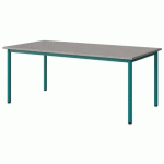 TABLE MALIBU 160X80 T4 4P STRA ABS BÉTON F186/BLEU 5018