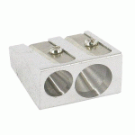 TAILLE-CRAYONS 2 USAGES ALUMINIUM