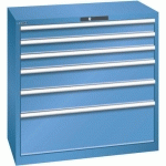 ARMOIRE BLEU CAP. 1023X572X1000 AVEC 6 TIR. 200KG - LISTA