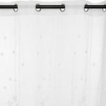 VOILAGE ÉTOILES BRODÉES H240CM BLANC ATMOSPHERA CRÉATEUR D'INTÉRIEUR - BLANC