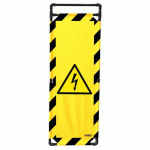 BARRIÈRE D'INTERVENTION PVC PANNEAU 180M DANGER ÉLECTRIQUE - VISO