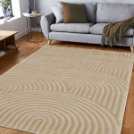 DEZENCO - 160X230 - TAPIS SALON 160X230 CEROTEA BEIGE TAPIS TENDANCE - BEIGE