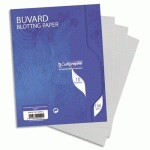 BUVARD 7000 16X21 CM 10 FEUILLES UNI 100 G TEINTE BLANCHE - LOT DE 25