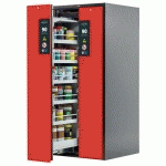 ARMOIRE V-MOVE-90 - ETAGÈRE RÉTENTION - 819MM - ROUGE - 10 - ASECOS