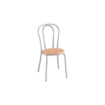 CHAISE COLLECTIVITÉS BISTROT - BOIS - HÊTRE - PIEDS MÉTAL ALU (LOT DE 4)